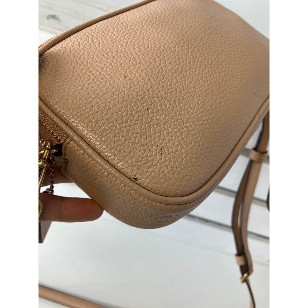 COACH SADIE 38931 PINK-NUDE LEATHER CROSSBODY, WRISTLET BAG - Picture 5 of 16